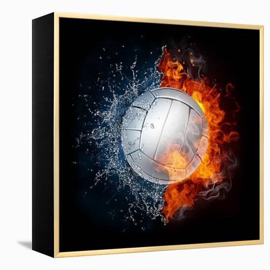 Volleyball Ball-RaStudio-Framed Stretched Canvas