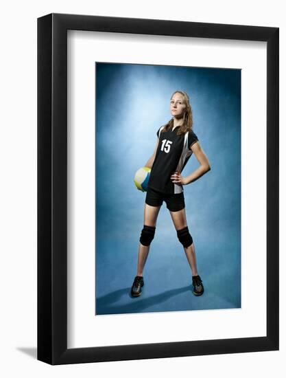 Volleyball Girl-Val Thoermer-Framed Photographic Print