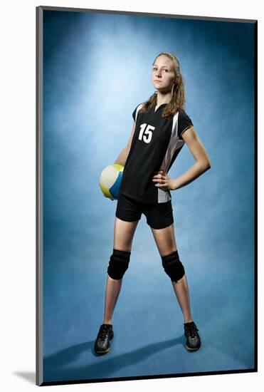 Volleyball Girl-Val Thoermer-Mounted Photographic Print