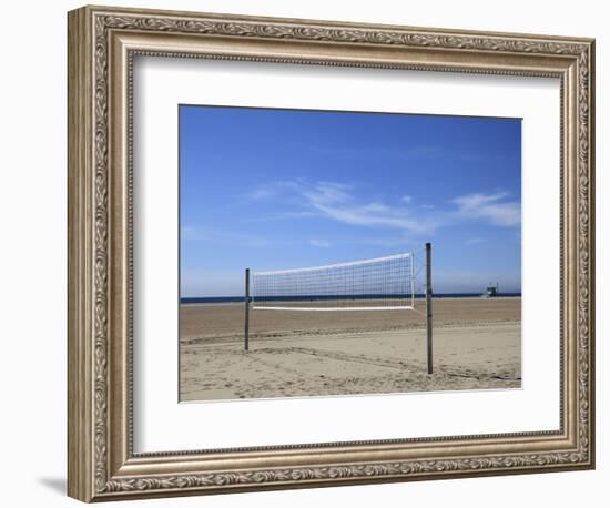 Volleyball Net, Santa Monica, Los Angeles, California, United States of America, North America-Wendy Connett-Framed Photographic Print