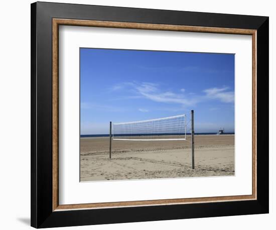 Volleyball Net, Santa Monica, Los Angeles, California, United States of America, North America-Wendy Connett-Framed Photographic Print