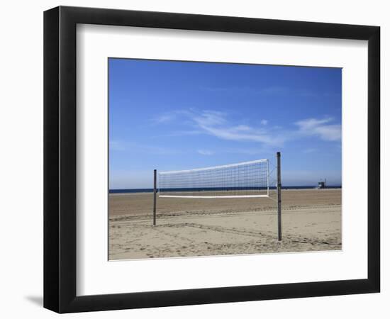 Volleyball Net, Santa Monica, Los Angeles, California, United States of America, North America-Wendy Connett-Framed Photographic Print