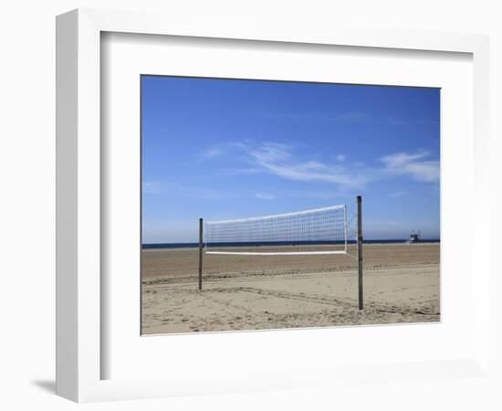 Volleyball Net, Santa Monica, Los Angeles, California, United States of America, North America-Wendy Connett-Framed Photographic Print