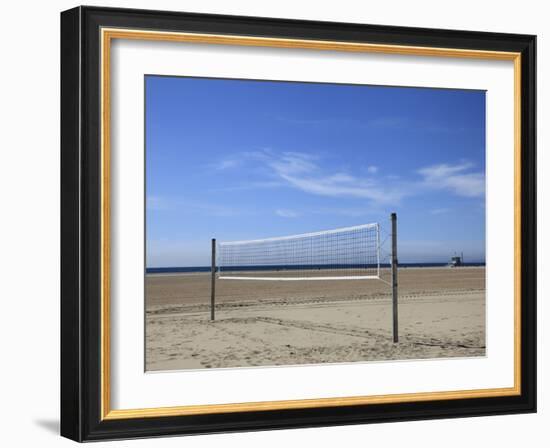 Volleyball Net, Santa Monica, Los Angeles, California, United States of America, North America-Wendy Connett-Framed Photographic Print