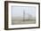 Volleyball nets on the beach, Cannon Beach, Oregon, USA-Panoramic Images-Framed Photographic Print