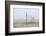 Volleyball nets on the beach, Cannon Beach, Oregon, USA-Panoramic Images-Framed Photographic Print