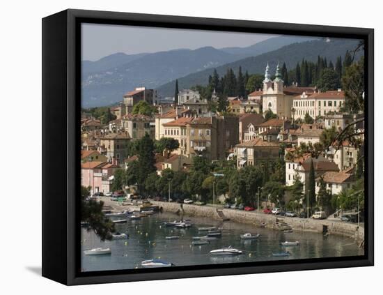Volosco Harbour, Opatija, Kvarner Riviera, Croatia, Adriatic, Europe-Rolf Richardson-Framed Premier Image Canvas