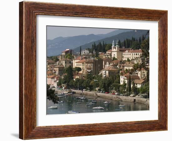 Volosco Harbour, Opatija, Kvarner Riviera, Croatia, Adriatic, Europe-Rolf Richardson-Framed Photographic Print
