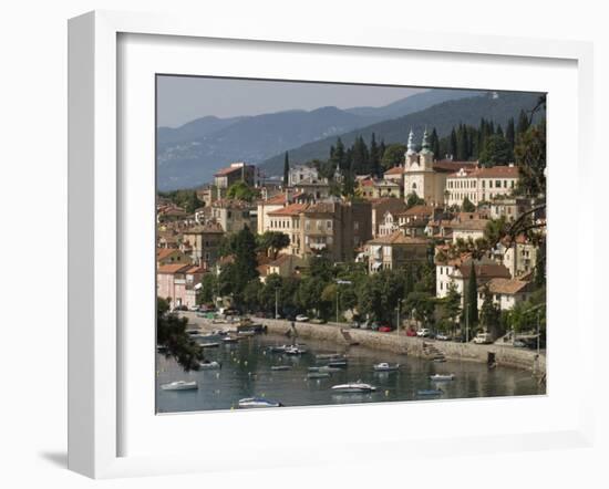 Volosco Harbour, Opatija, Kvarner Riviera, Croatia, Adriatic, Europe-Rolf Richardson-Framed Photographic Print