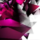 Abstract Triangular Background-VolsKinvols-Mounted Art Print