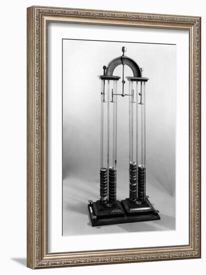 Voltaic Pile (Battery) Made for the Physicist, Jacques Alexandre Charles (1746-1823)-null-Framed Giclee Print