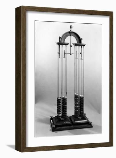 Voltaic Pile (Battery) Made for the Physicist, Jacques Alexandre Charles (1746-1823)-null-Framed Giclee Print