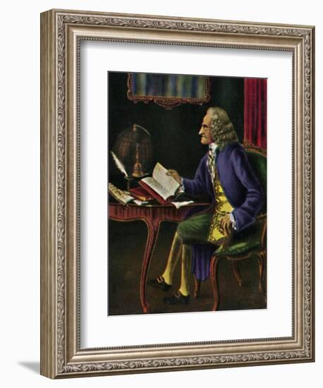 'Voltaire 1694-1778. - Gemälde von Carmontel', 1934-Unknown-Framed Giclee Print