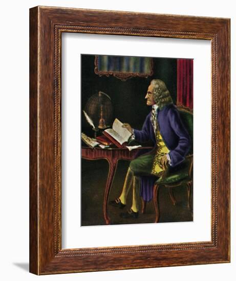 'Voltaire 1694-1778. - Gemälde von Carmontel', 1934-Unknown-Framed Giclee Print