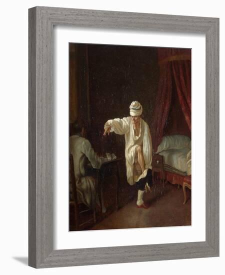 Voltaire's Morning, Between 1750 and 1775-Jean Huber-Framed Giclee Print