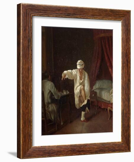 Voltaire's Morning, Between 1750 and 1775-Jean Huber-Framed Giclee Print