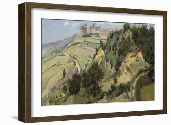 Volterra, 1834-Jean-Baptiste-Camille Corot-Framed Giclee Print