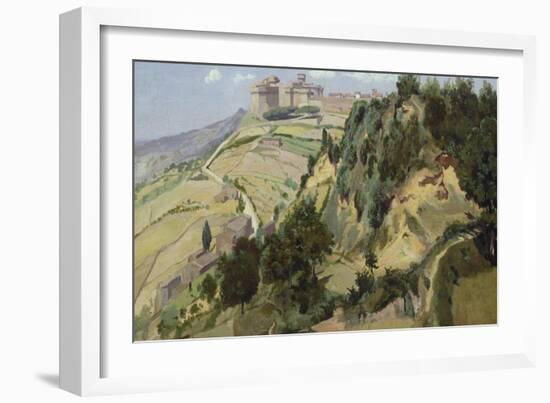 Volterra, 1834-Jean-Baptiste-Camille Corot-Framed Giclee Print