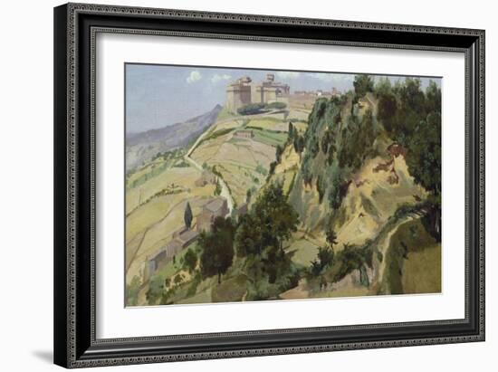 Volterra, 1834-Jean-Baptiste-Camille Corot-Framed Giclee Print