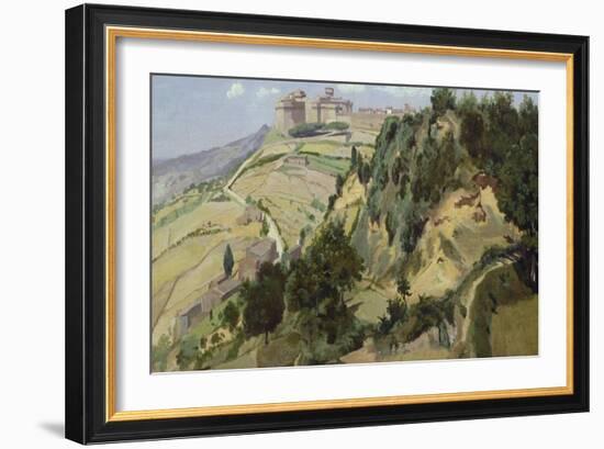 Volterra, 1834-Jean-Baptiste-Camille Corot-Framed Giclee Print