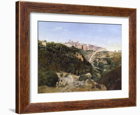 Volterra, 1834-Jean-Baptiste-Camille Corot-Framed Giclee Print