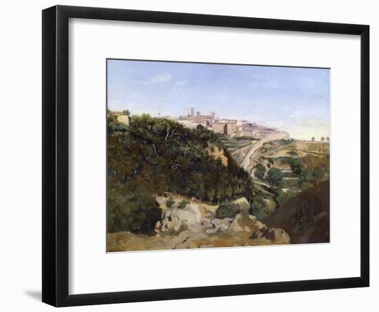 Volterra, 1834-Jean-Baptiste-Camille Corot-Framed Giclee Print