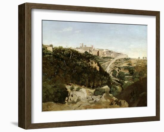 Volterra, Italy, 1834-Jean-Baptiste-Camille Corot-Framed Giclee Print