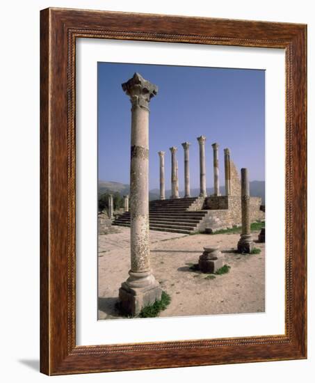 Volubilis Roman Ruins in Morocco-Tibor Bogn?r-Framed Photographic Print