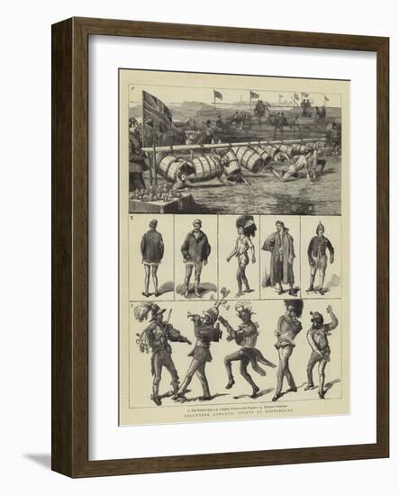 Volunteer Athletic Sports at Portsmouth-Sydney Prior Hall-Framed Giclee Print