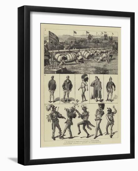 Volunteer Athletic Sports at Portsmouth-Sydney Prior Hall-Framed Giclee Print