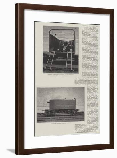 Volunteer Coast Defence, Railway Artillery-null-Framed Giclee Print