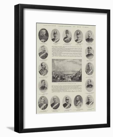 Volunteer Commanders of Our Times-null-Framed Giclee Print