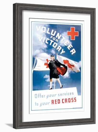 Volunteer for Victory: Offer Your Services to Your Red Cross-Toni Frissell-Framed Art Print