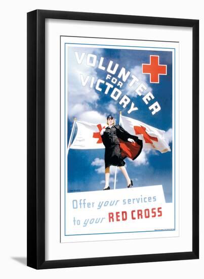 Volunteer for Victory: Offer Your Services to Your Red Cross-Toni Frissell-Framed Art Print