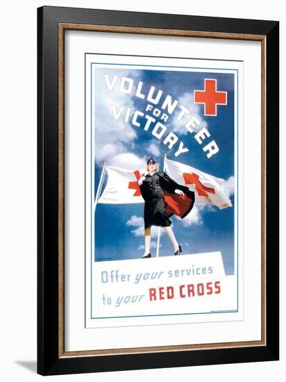 Volunteer for Victory: Offer Your Services to Your Red Cross-Toni Frissell-Framed Art Print