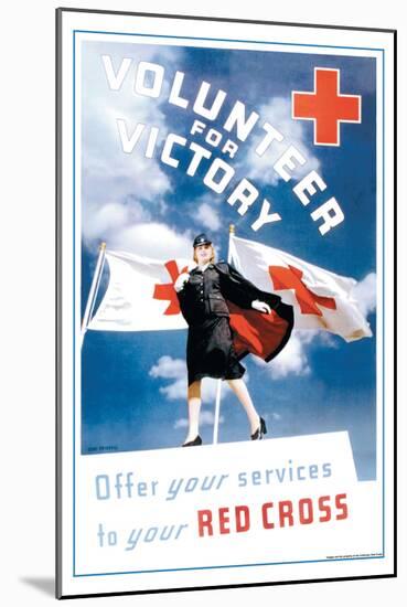 Volunteer for Victory: Offer Your Services to Your Red Cross-Toni Frissell-Mounted Art Print