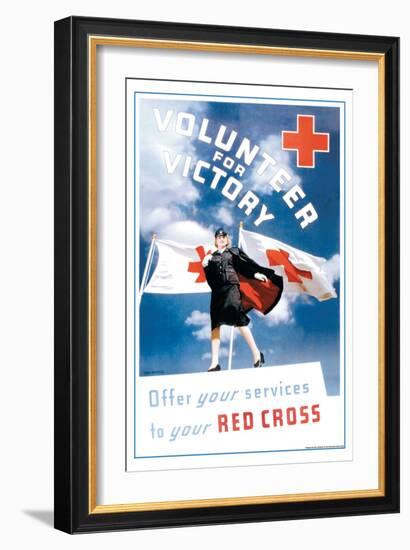 Volunteer for Victory: Offer Your Services to Your Red Cross-Toni Frissell-Framed Art Print