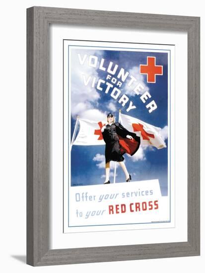 Volunteer for Victory: Offer Your Services to Your Red Cross-Toni Frissell-Framed Art Print