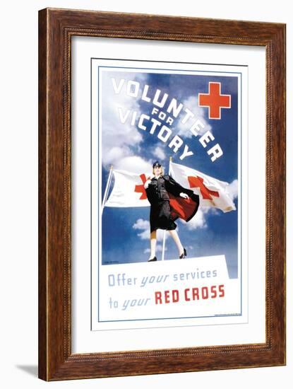 Volunteer for Victory: Offer Your Services to Your Red Cross-Toni Frissell-Framed Art Print