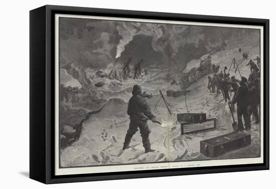 Volunteer Life Brigade, Sending a Rocket to a Wrecked Ship-null-Framed Premier Image Canvas