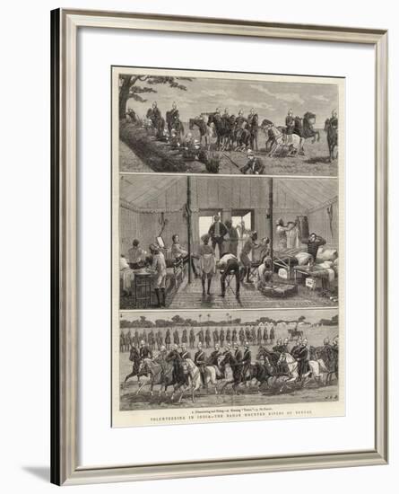 Volunteering in India, the Bahar Mounted Rifles of Bengal-John Charles Dollman-Framed Giclee Print