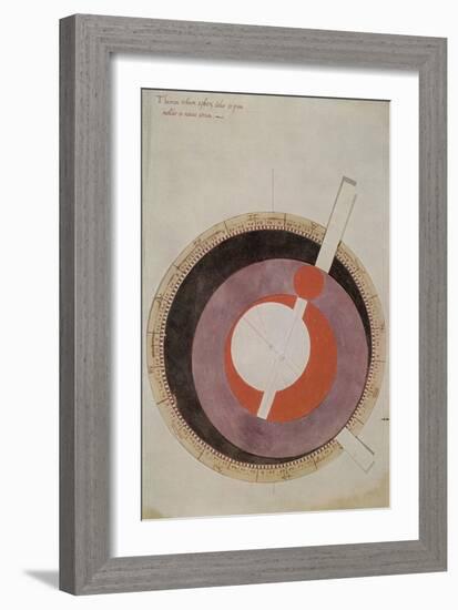 Volvelle Showing Ptolemaic System-Science Source-Framed Giclee Print