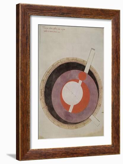 Volvelle Showing Ptolemaic System-Science Source-Framed Giclee Print