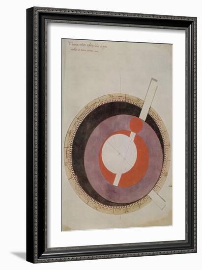 Volvelle Showing Ptolemaic System-Science Source-Framed Giclee Print