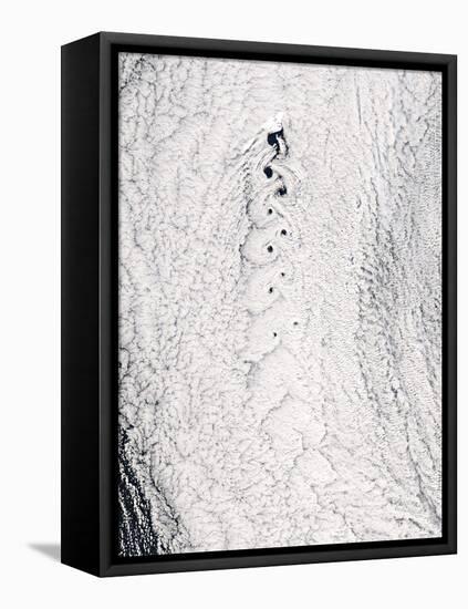 Von Karman Vortices In Clouds-null-Framed Premier Image Canvas