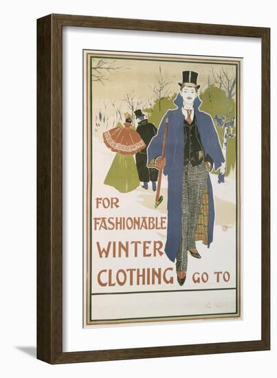 Von Louis John Rhead (1857-1913) for Fashionable Winter Clothing-Louis John Rhead-Framed Giclee Print