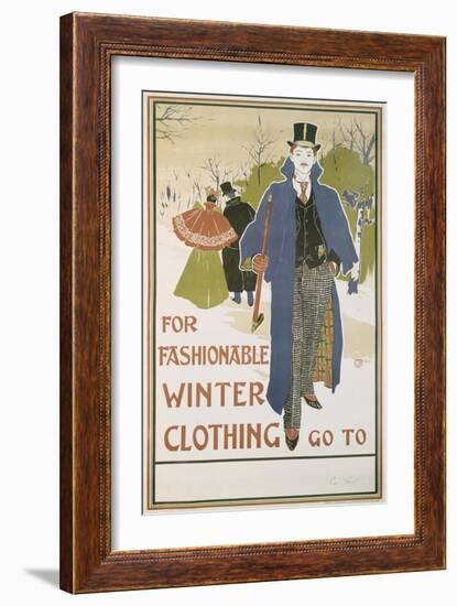 Von Louis John Rhead (1857-1913) for Fashionable Winter Clothing-Louis John Rhead-Framed Giclee Print