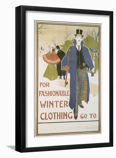 Von Louis John Rhead (1857-1913) for Fashionable Winter Clothing-Louis John Rhead-Framed Giclee Print