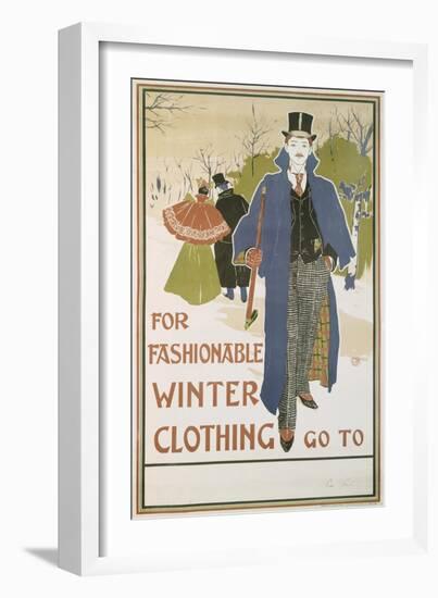 Von Louis John Rhead (1857-1913) for Fashionable Winter Clothing-Louis John Rhead-Framed Giclee Print
