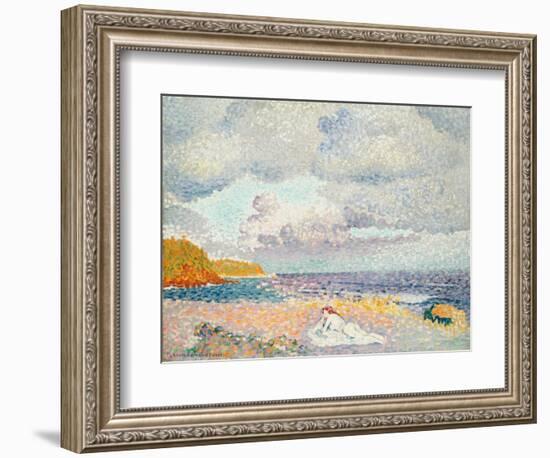 Vor dem Sturm (Die Badende). Avant l'Orage (La Baigneuse). 1907-1908-Henri Edmond Cross-Framed Giclee Print